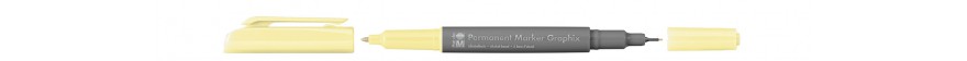 Marabu PERMANENT MARKER GRAPHIX marker dwustronny - kolor: 020 lemon