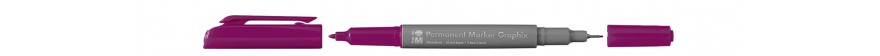 Marabu PERMANENT MARKER GRAPHIX marker dwustronny - kolor: 132 pink candy