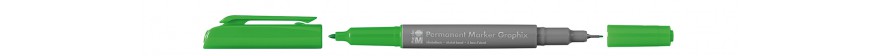 Marabu PERMANENT MARKER GRAPHIX marker dwustronny - kolor: 154 lime