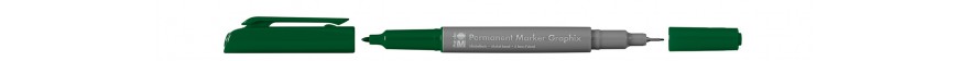 Marabu PERMANENT MARKER GRAPHIX marker dwustronny - kolor: 068 dark green