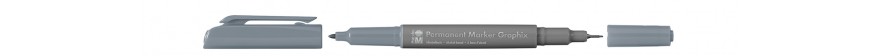 Marabu PERMANENT MARKER GRAPHIX marker dwustronny - kolor: 169 stone grey