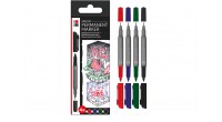 Marabu PERMANENT MARKER GRAPHIX, zestaw ONCE UPON A TIME, 4 szt.,gart.pl