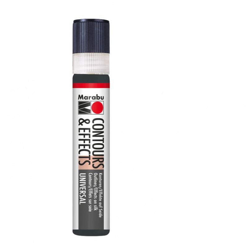 Konturówka do jedwabiu Marabu CONTOURS & EFFECTS 073 black - gart.pl - sklep plastyczny