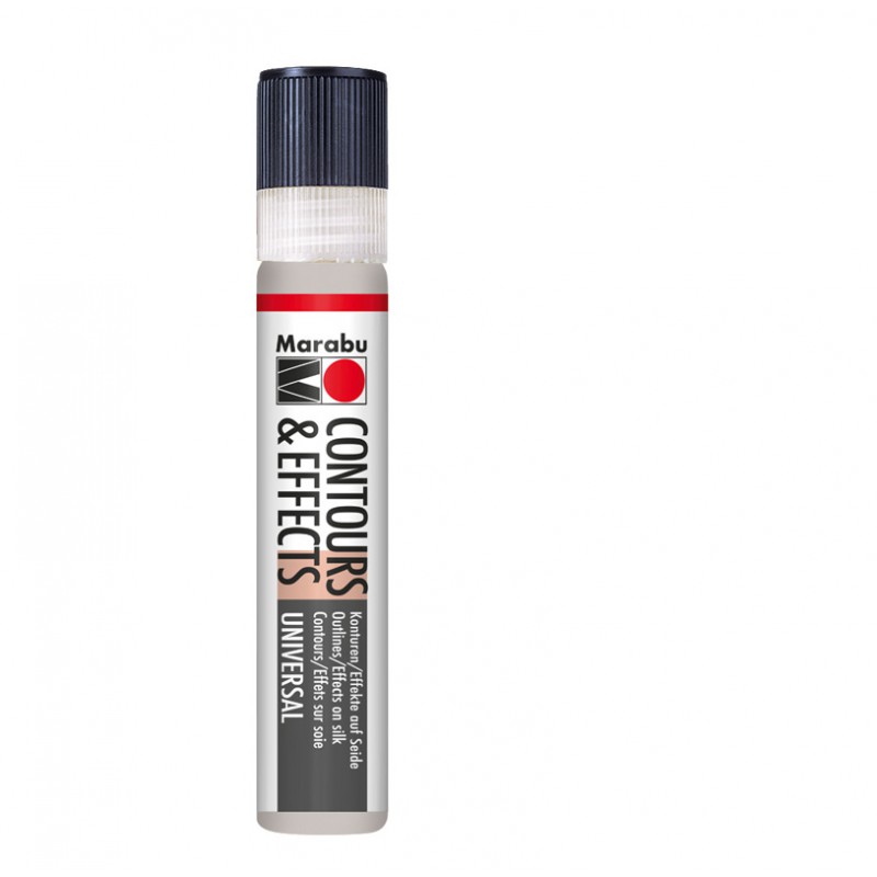 Konturówka do jedwabiu Marabu CONTOURS & EFFECTS 782 metallic-silver - gart.pl - sklep plastyczny