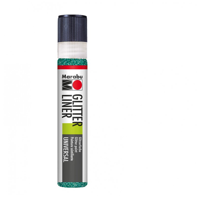 Konturówka brokatowa Marabu GLITTER LINER 592 glitter-petrol, gart.pl