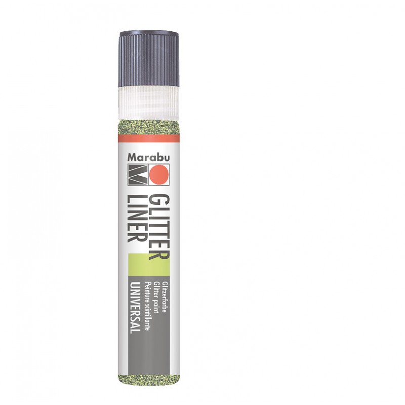 Konturówka brokatowa Marabu GLITTER LINER 565 glitter-olive, gart.pl