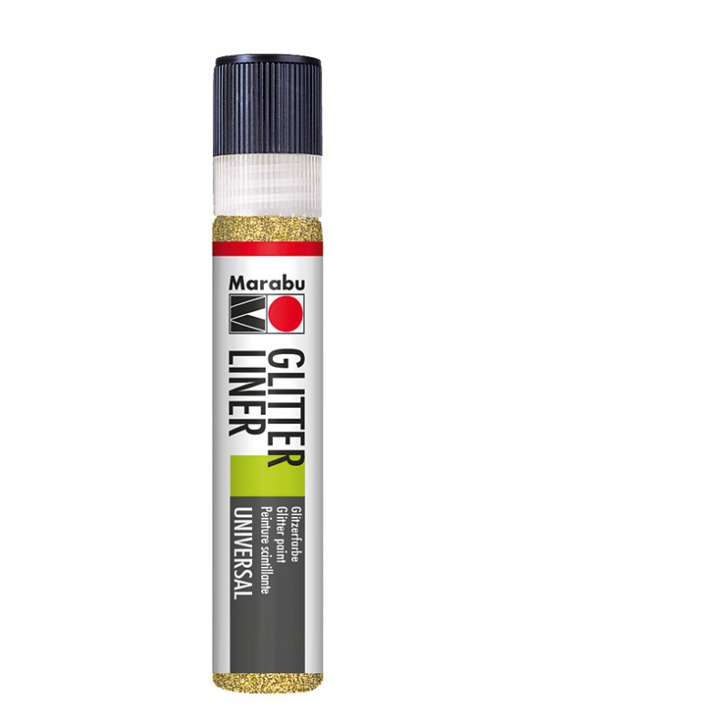 Konturówka brokatowa Marabu GLITTER LINER 584 glitter-gold, gart.pl