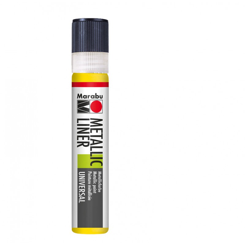 Konturówka metaliczna Marabu METALLIC LINER 719 metallic-yellow, gart.pl