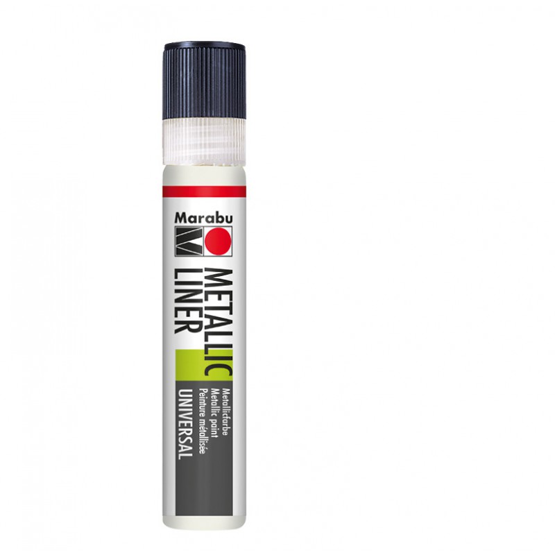 Konturówka metaliczna Marabu METALLIC LINER 770 metallic-white, gart.pl