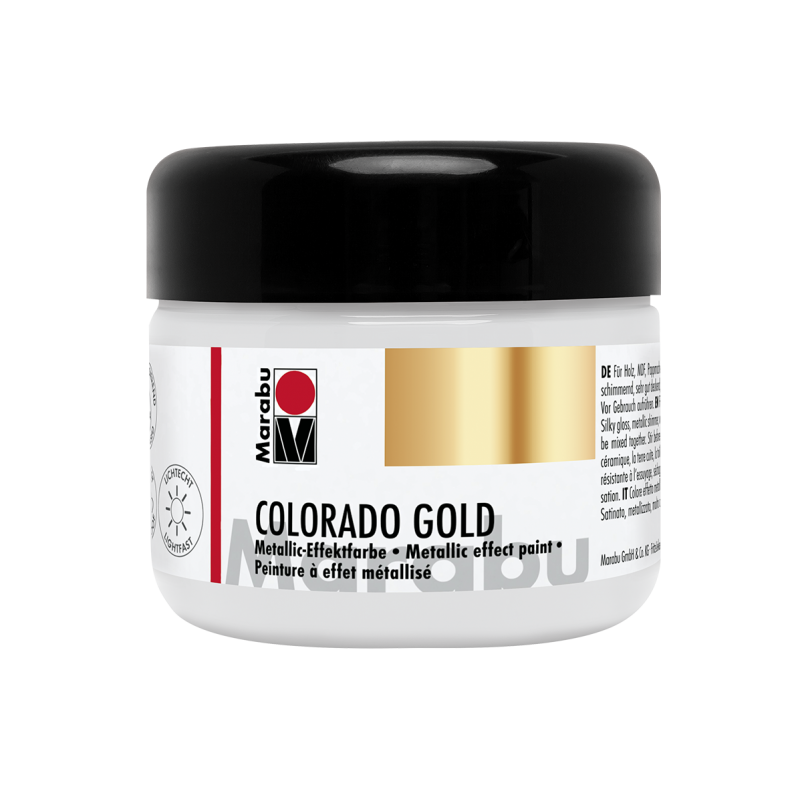 farba akrylowa z metalizującym efektem złota Marabu COLORADO GOLD nr 782 - sklep dla plastyków gart.pl