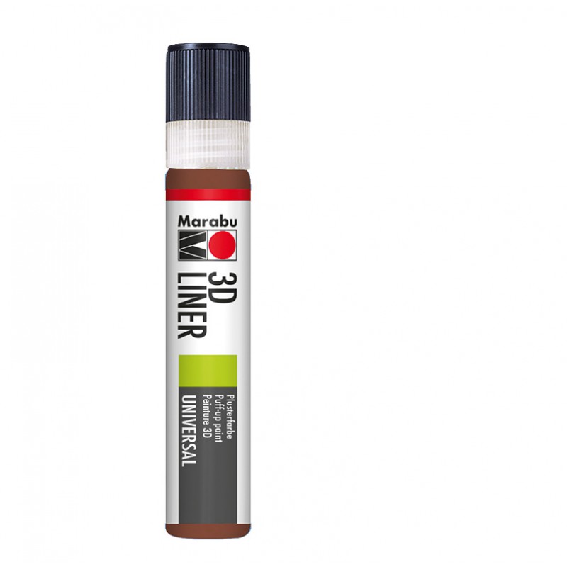 Konturówka do efektu wypukłych linii Marabu 3D LINER nr 646 medium brown - gart.pl