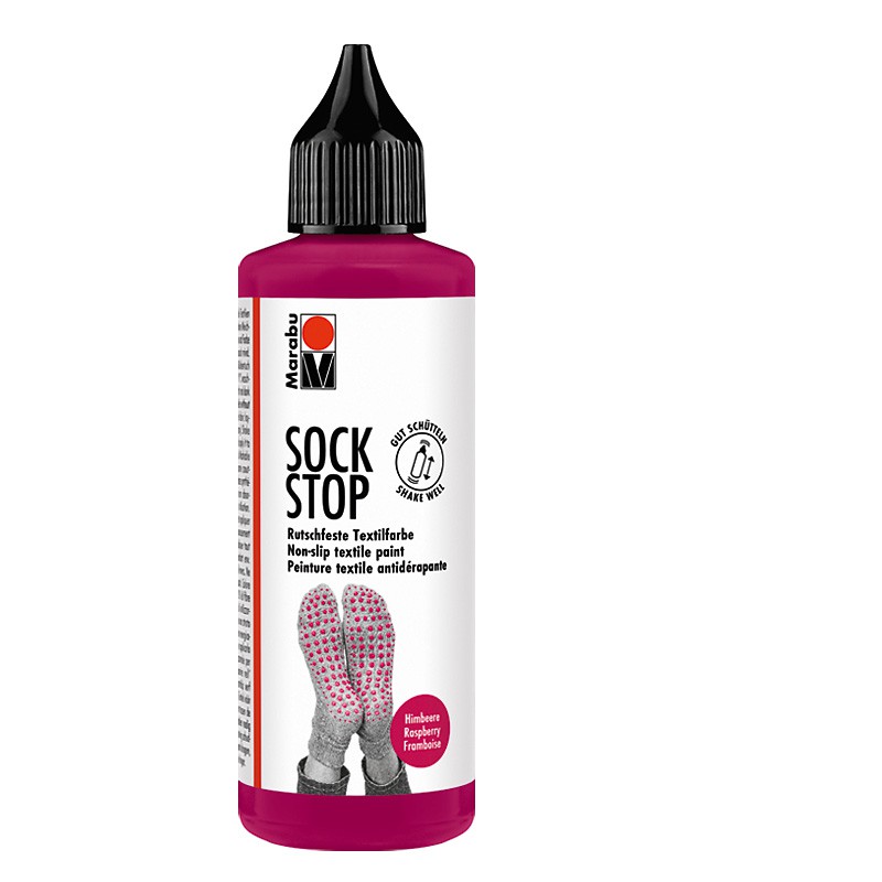 farba antypoślizgowa Marabu SOCK STOP nr 005 w kolorze malinowym