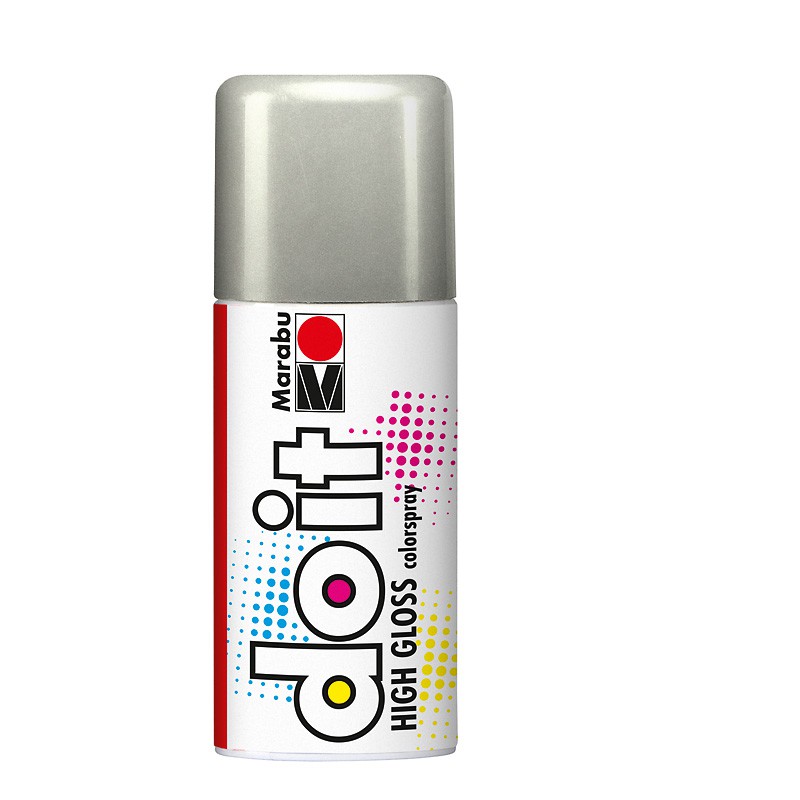farba w sprayu DIY Marabu DO IT nr 482 high gloss-silver - sklep dla plastyków gart.pl
