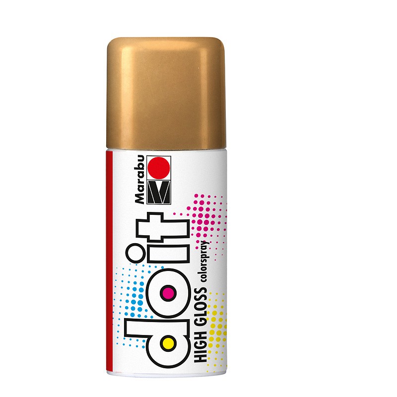 farba w sprayu DIY Marabu DO IT nr 484 high gloss-gold - sklep dla plastyków gart.pl