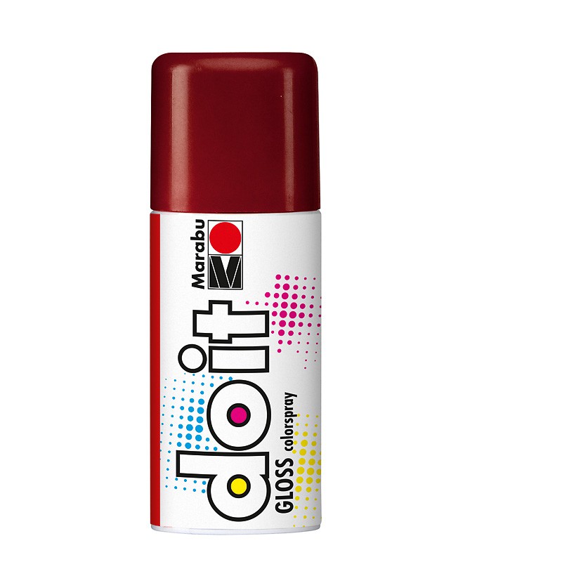 farba w sprayu DIY Marabu DO IT nr 433 gloss-red - sklep dla plastyków gart.pl