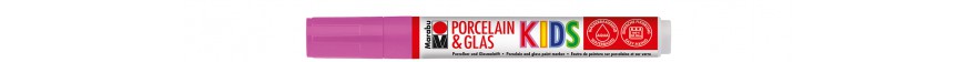 Marabu PORCELAIN & GLAS, KIDS marker do szkła i porcelany 1-3 mm - kolor: 005 raspberry
