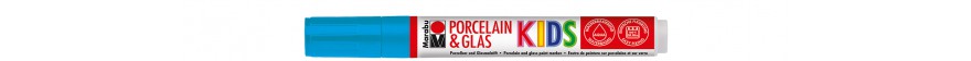 Marabu PORCELAIN & GLAS, KIDS marker do szkła i porcelany 1-3 mm nr 090 light blue