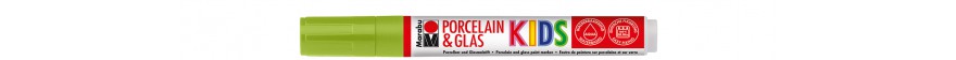 Marabu PORCELAIN & GLAS, KIDS marker do szkła i porcelany 1-3 mm nr 062 light green