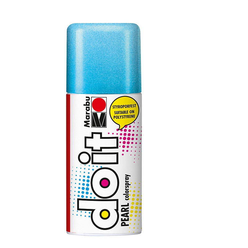 farba w sprayu DIY Marabu DO IT PEARL nr 252 pearl blue - sklep dla plastyków gart.pl