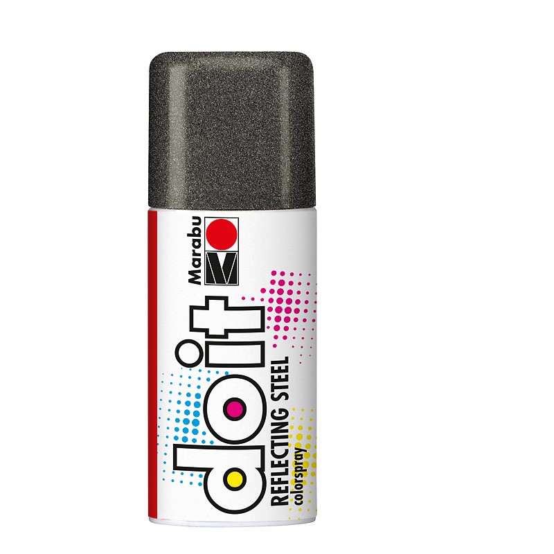 farba w sprayu DIY Marabu DO IT nr 575 reflecting black - sklep dla plastyków gart.pl