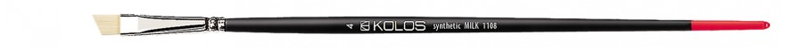 pędzel skosny do farb olejnych i akrylowych Kolos MILK - 4