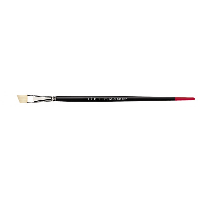pędzel skosny do farb olejnych i akrylowych Kolos MILK - 6