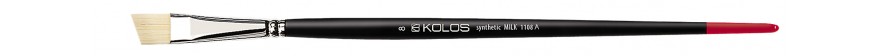 pędzel skosny do farb olejnych i akrylowych Kolos MILK - 8
