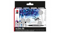 Zestaw tuszy alkoholowych Marabu ALCOHOL INK 3 x 20 ml - sklep dla plastyków gart.pl