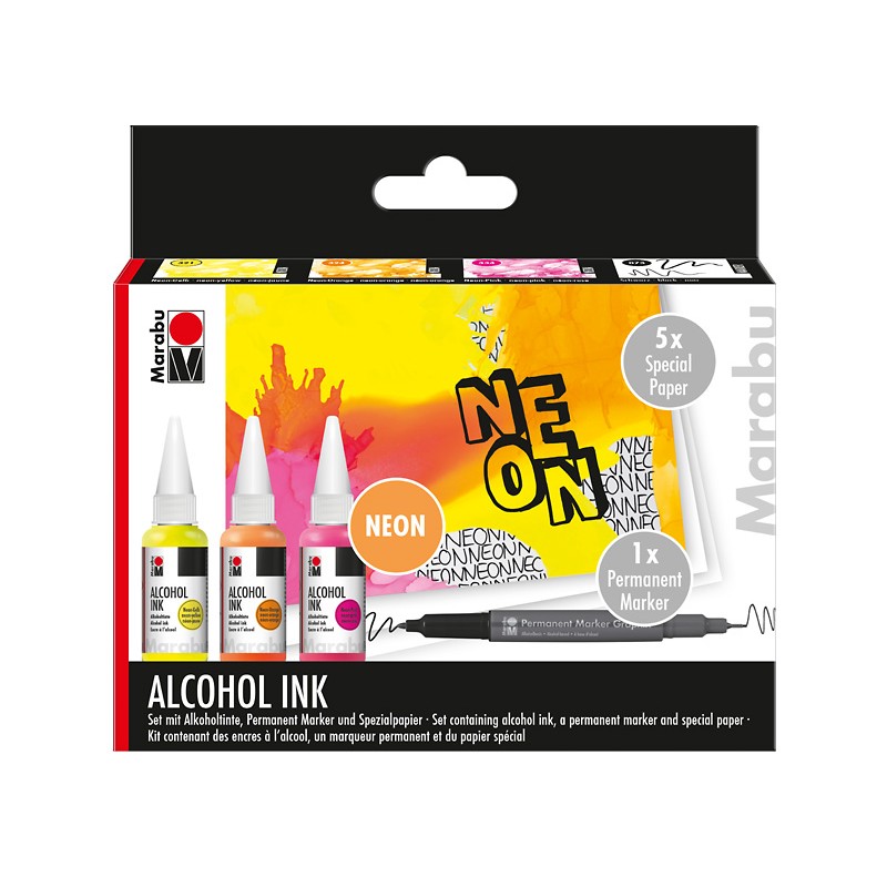 Zestaw tuszy alkoholowych Marabu ALCOHOL INK 3 x 20 ml - sklep dla plastyków gart.pl