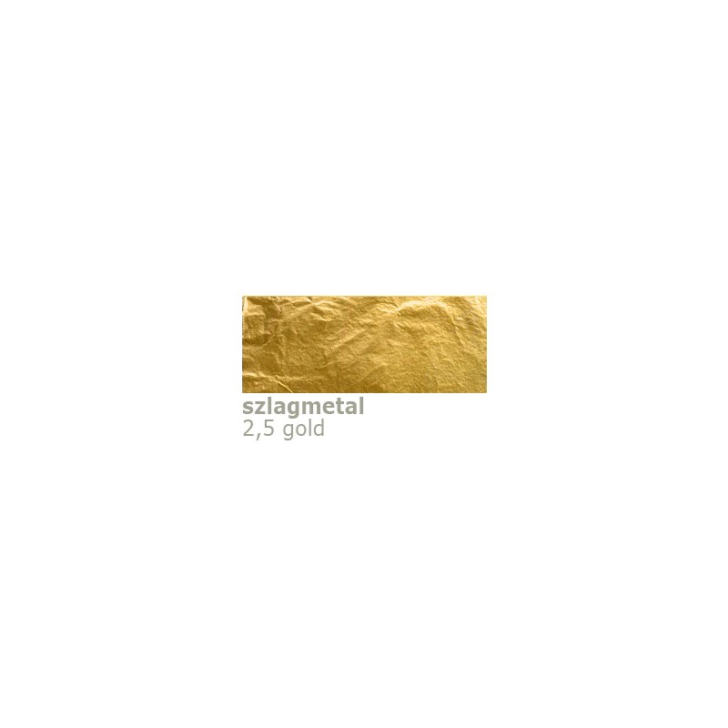 Szlagmetal w płatkach 2,5 gold - 100 płatków 16x16 cm