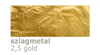 Szlagmetal w płatkach 2,5 gold - 25 płatków 14x14 cm