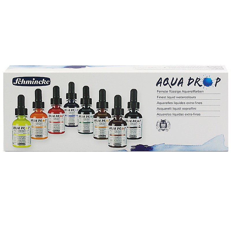 Komplet akwareli AQUA DROP 8 x 30 ml - art. 78701097