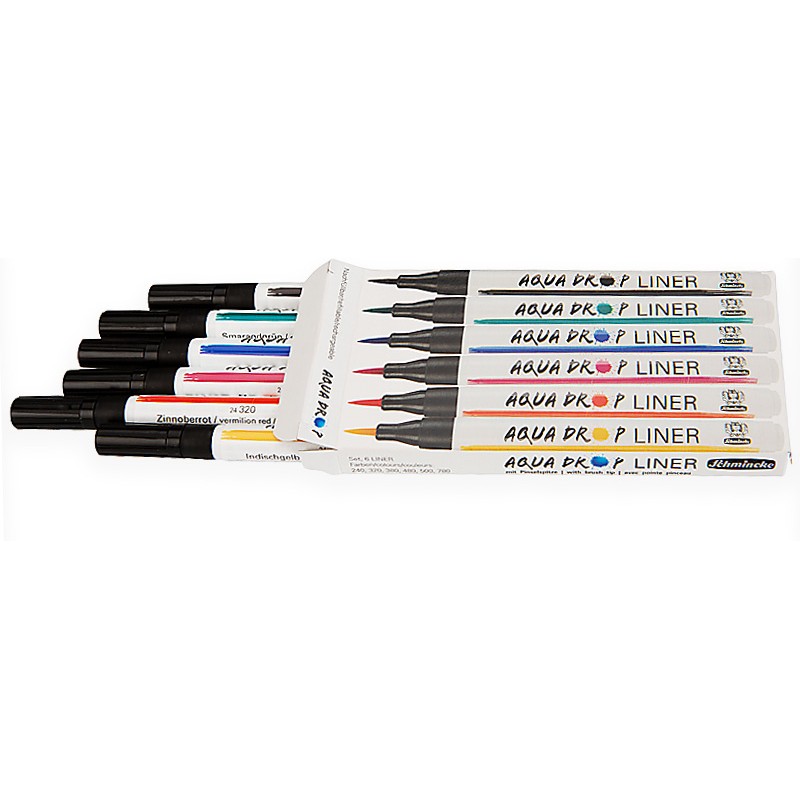 Komplet akwarelowych linerów AQUA DROP LINER 6 kol. - sklep gart.pl