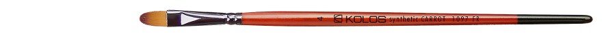 Pędzel koci język KOLOS CARROT seria 1097FR do farb olejnych i akrylowych