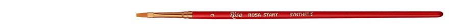 Pędzel syntetyczny płaski ROSA START do farb olejnych i akrylowych