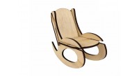 Fotel bujany dla lalek do samodzielnego montażu – 6 x 10,1 x 9 cm - art. 287436