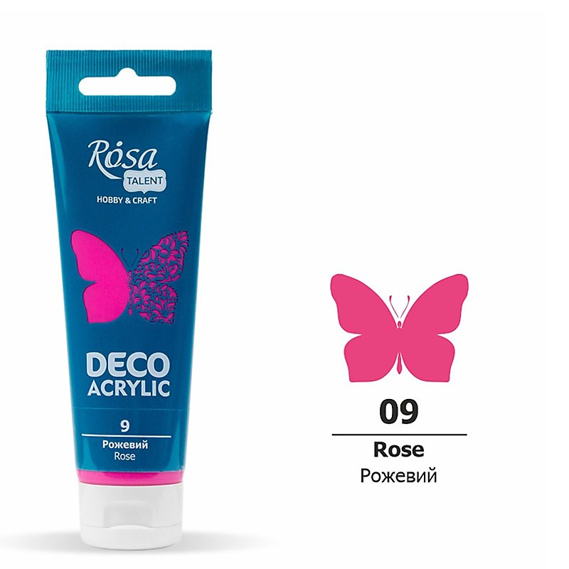 farba akrylowa matowa Rosa DECO ACRYLIC - sklep dla plastyków gart.pl
