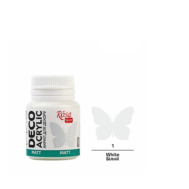 farba akrylowa matowa Rosa DECO ACRYLIC - sklep dla plastyków gart.pl