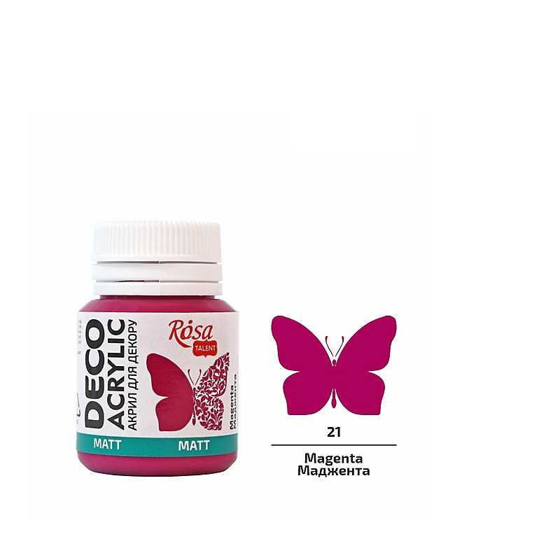 farba akrylowa matowa Rosa DECO ACRYLIC - sklep dla plastyków gart.pl