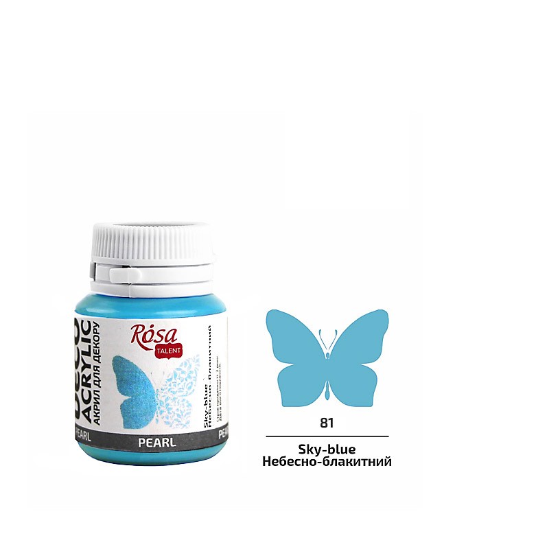 farba akrylowa perłowa Rosa DECO ACRYLIC - sklep dla plastyków gart.pl