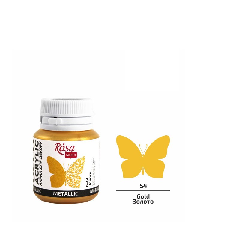 farba akrylowa metaliczna Rosa DECO ACRYLIC - sklep plastyczny gart.pl