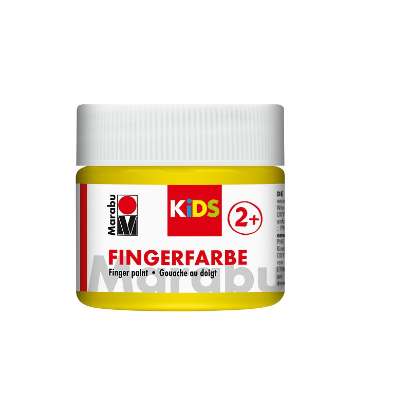farba do malowania palcami Marabu KIDS nr 019 żółcień - sklep plastyczny gart.pl
