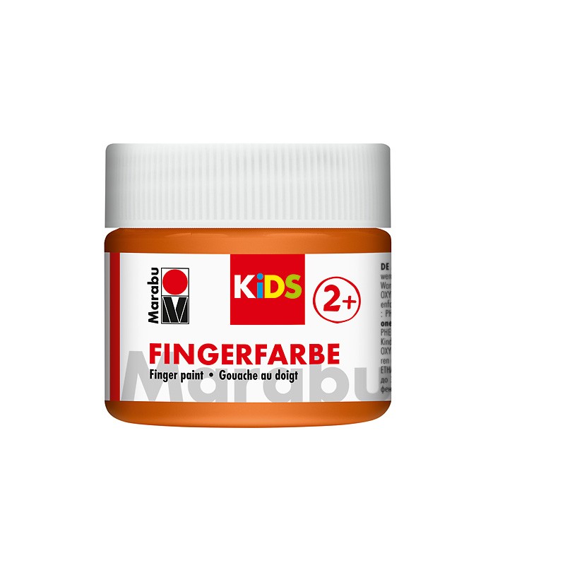 farba do malowania palcami Marabu KIDS nr 013 pomarańcz - sklep plastyczny gart.pl