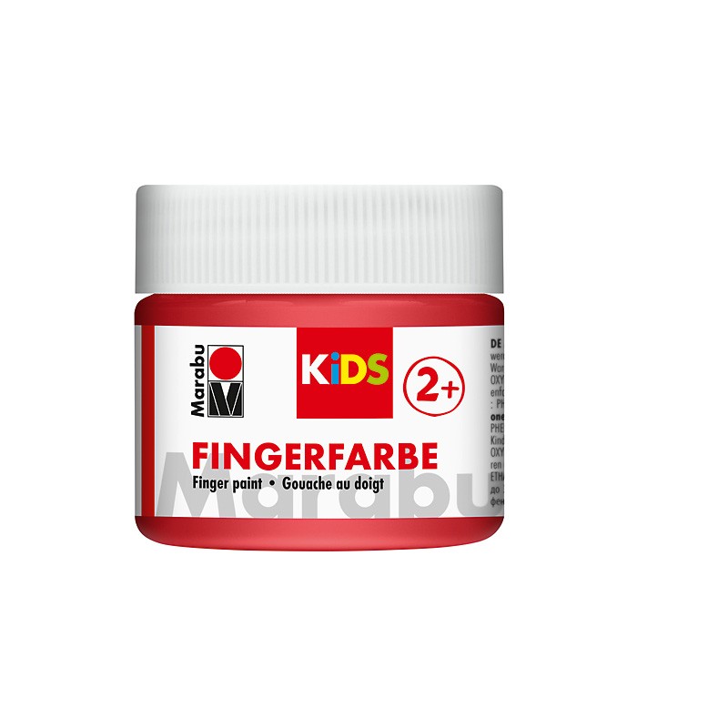 farba do malowania palcami Marabu KIDS nr 232 czerwień - sklep plastyczny gart.pl
