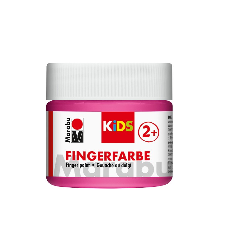 farba do malowania palcami Marabu KIDS nr 033 pink - sklep plastyczny gart.pl