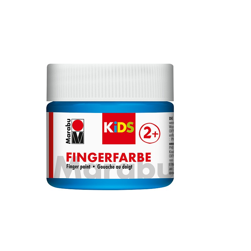 farba do malowania palcami Marabu KIDS nr 253 niebieska - sklep plastyczny gart.pl