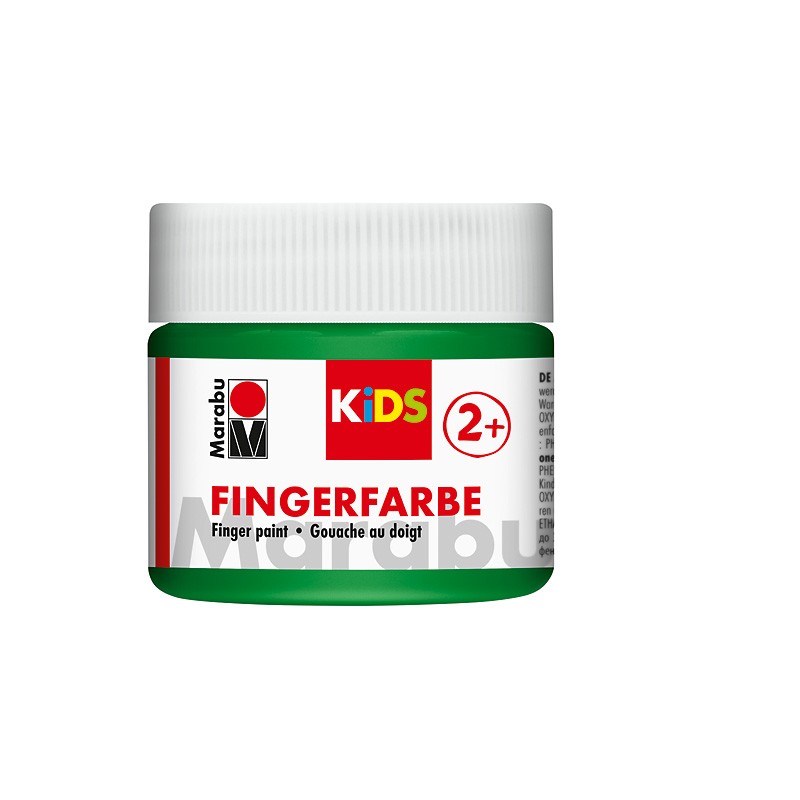 farba do malowania palcami Marabu KIDS nr 267 zieleń - sklep plastyczny gart.pl