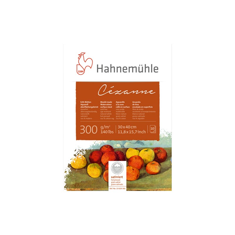 Blok do akwareli Cezanne 300 g hot pressed 100% bawełny - 36x48 cm