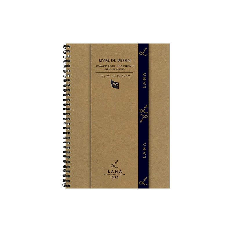 Blok do rysunku Lana Livre de Dessin 150g - A3 na spirali