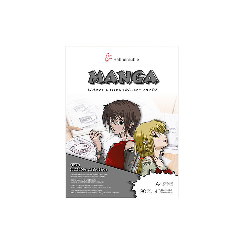 Blok do markerów Manga Layout 80g - sklep dla artystów plastyków GART
